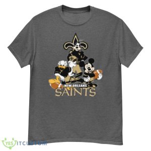 NFL New Orleans Saints Mickey Mouse Donald Duck Goofy Football Shirt T-Shirt Product Photo 1