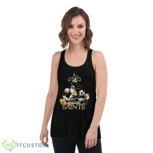 NFL New Orleans Saints Mickey Mouse Donald Duck Goofy Football Shirt T-Shirt Product Photo 9