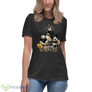 NFL New Orleans Saints Mickey Mouse Donald Duck Goofy Football Shirt T-Shirt Product Photo 10