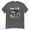NFL Seattle Seahawks Mickey Mouse Donald Duck Goofy Football Shirt T-Shirt Product Photo 1