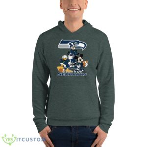 NFL Seattle Seahawks Mickey Mouse Donald Duck Goofy Football Shirt T-Shirt Product Photo 7