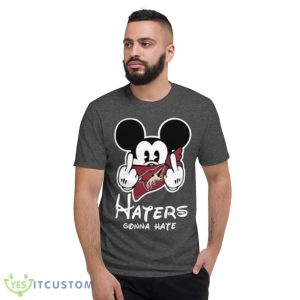 NHL Arizona Coyotes Haters Gonna Hate Mickey Mouse Disney Hockey T Shirt Product Photo 3