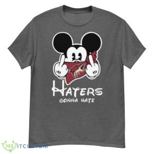 NHL Arizona Coyotes Haters Gonna Hate Mickey Mouse Disney Hockey T Shirt Product Photo 1