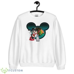 NHL Chicago Blackhawks Stanley Cup Mickey Mouse Disney Hockey T Shirt Product Photo 2