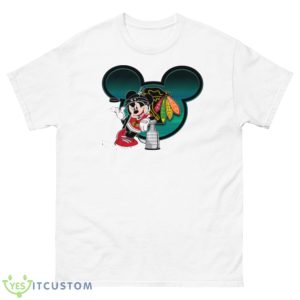 NHL Chicago Blackhawks Stanley Cup Mickey Mouse Disney Hockey T Shirt Product Photo 1