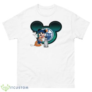 NHL Edmonton Oilers Stanley Cup Mickey Mouse Disney Hockey T Shirt Product Photo 1