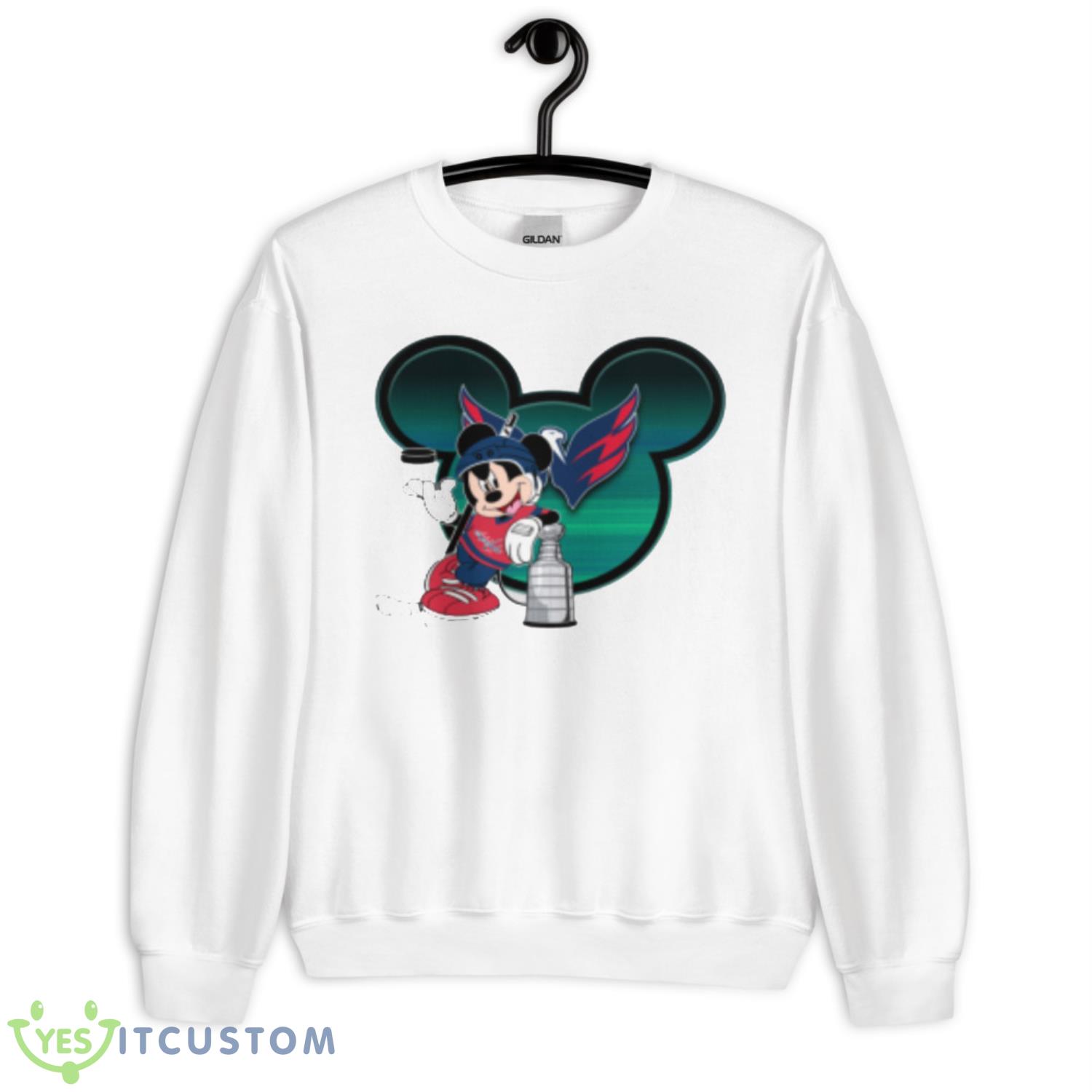 NHL Washington Capitals Stanley Cup Mickey Mouse Disney Hockey T Shirt 2 NHL Washington Capitals Stanley Cup Mickey Mouse Disney Hockey T Shirt Product Photo 2