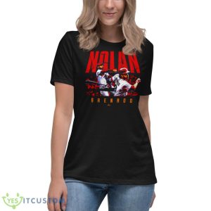 Nolan Arenado Baseball Player Shirt 11 Nolan Arenado Baseball Player Shirt - Women's Relaxed Short Sleeve Jersey Tee