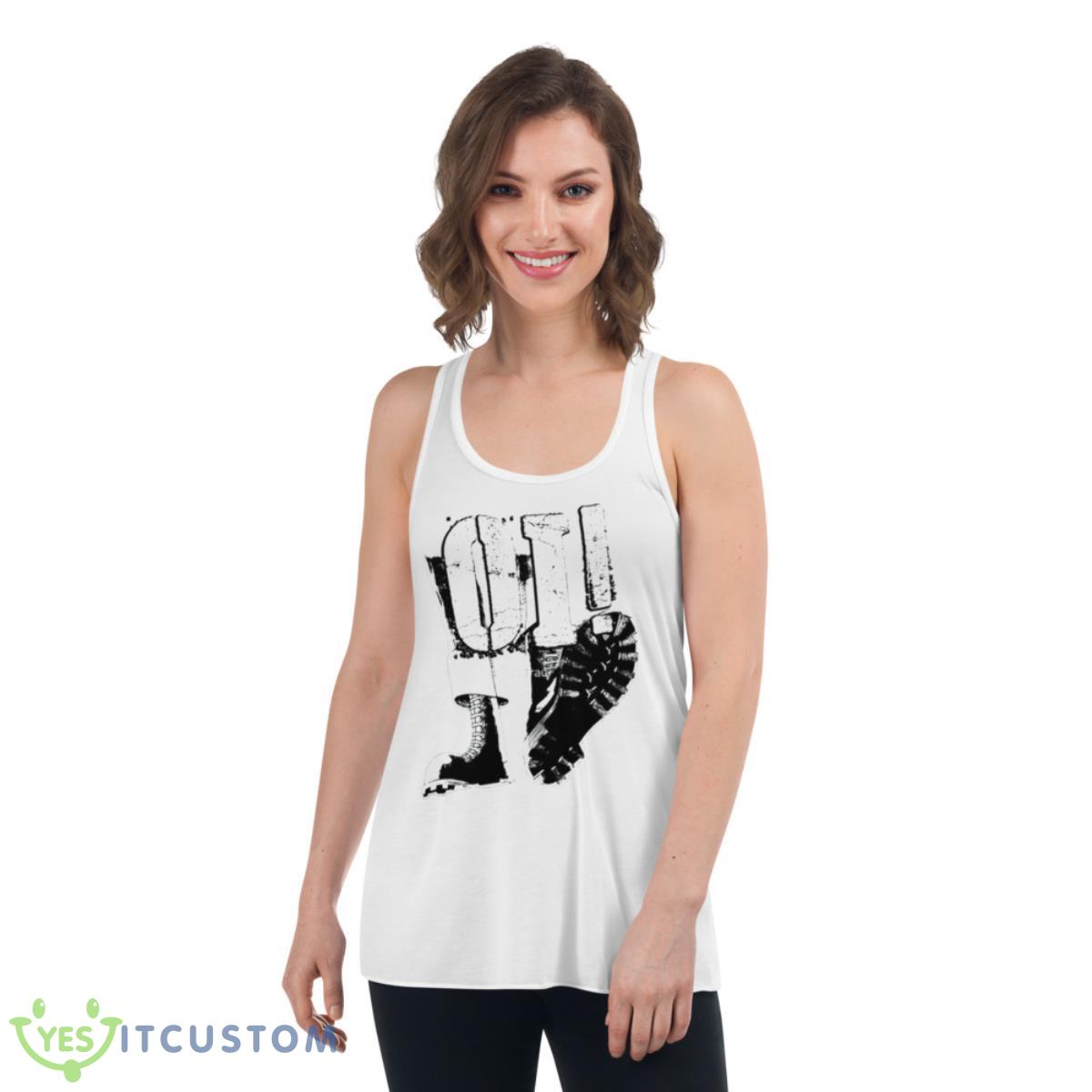 Oi On My Radio Two Tone Shirt 4 Oi On My Radio Two Tone Shirt - Women's Flowy Racerback Tank
