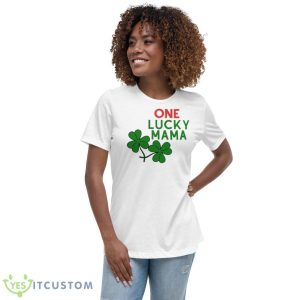 One Lucky Mama St Patricks Day Shirt - Women's Relaxed Short Sleeve Jersey Tee