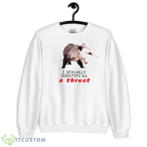 Opossum I Identify As A ThreaShirt - Unisex Heavy Blend Crewneck Sweatshirt
