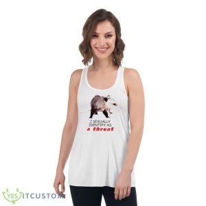 Opossum I Identify As A ThreaShirt - Women's Flowy Racerback Tank
