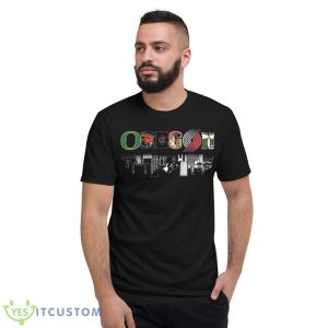 Oregon Sports Water Reflection Skyline Shirt 7 Oregon Sports Water Reflection Skyline Shirt - Short Sleeve T-Shirt