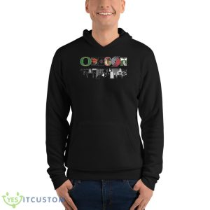 Oregon Sports Water Reflection Skyline Shirt 9 Oregon Sports Water Reflection Skyline Shirt - Unisex Fleece Pullover Hoodie