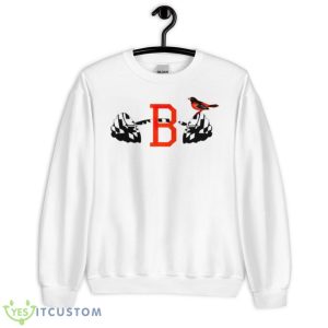 Orioles Mascots And Barbell Shirt - Unisex Heavy Blend Crewneck Sweatshirt