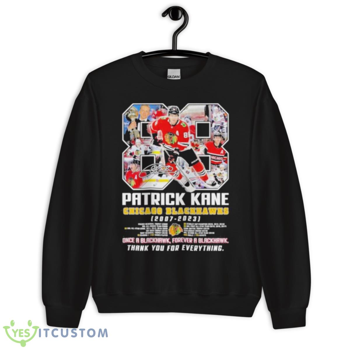 Patrick Kane Chicago Blackhawks 2007 – 2023 Thank You For Everything Signature Shirt 13 Patrick Kane Chicago Blackhawks 2007 – 2023 Thank You For Everything Signature Shirt - Unisex Crewneck Sweatshirt