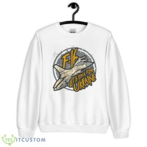 Paul Massaro Wearing F 16 Let’s Rock For Ukraine Shirt - Unisex Heavy Blend Crewneck Sweatshirt