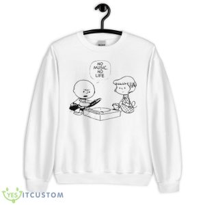 Peanuts No Music No Life Shirt - Unisex Heavy Blend Crewneck Sweatshirt