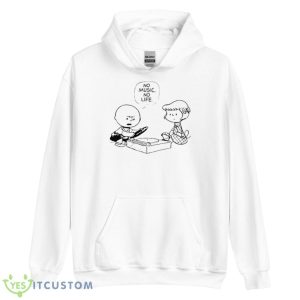 Peanuts No Music No Life Shirt - Unisex Heavy Blend Hooded Sweatshirt