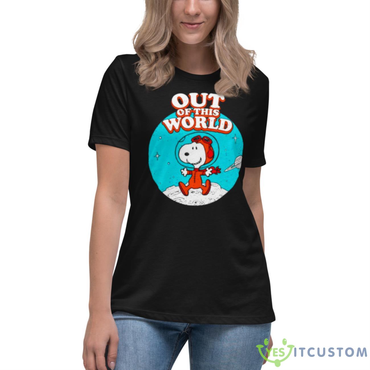 Peanuts Out Of This World Shirt 6 Peanuts Out Of This World Shirt - Women's Relaxed Short Sleeve Jersey Tee