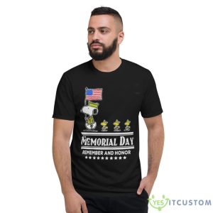 Peanuts Snoopy Memorial Day Remember And Honor Shirt 5 Peanuts Snoopy Memorial Day Remember And Honor Shirt - Short Sleeve T-Shirt