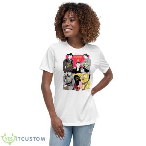 Pedro Pascal Cartoon Portrait Collection Shirt 9 Pedro Pascal Cartoon Portrait Collection Shirt - Women's Relaxed Short Sleeve Jersey Tee