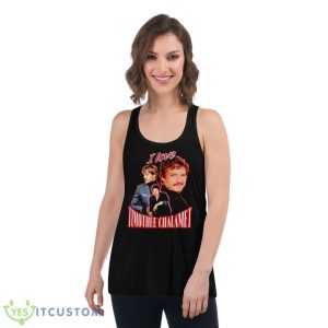 Pedro Pascal I Love Timothee Chalamet Shirt 10 Pedro Pascal I Love Timothee Chalamet Shirt - Women's Flowy Racerback Tank