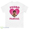 Pedro Pascal Pink Heart Shirt - 500 Men’s Classic Tee Gildan