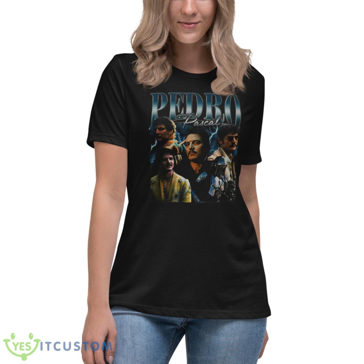 Pedro Pascal Vintage 90s Shirt 6 Pedro Pascal Vintage 90s Shirt - Women's Relaxed Short Sleeve Jersey Tee
