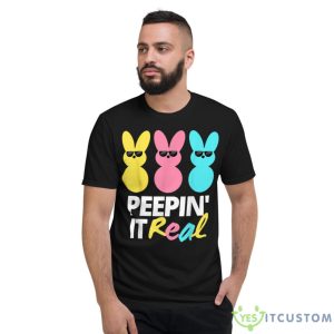 Peepin It Real Easter Day Bunny Shirt - Short Sleeve T-Shirt