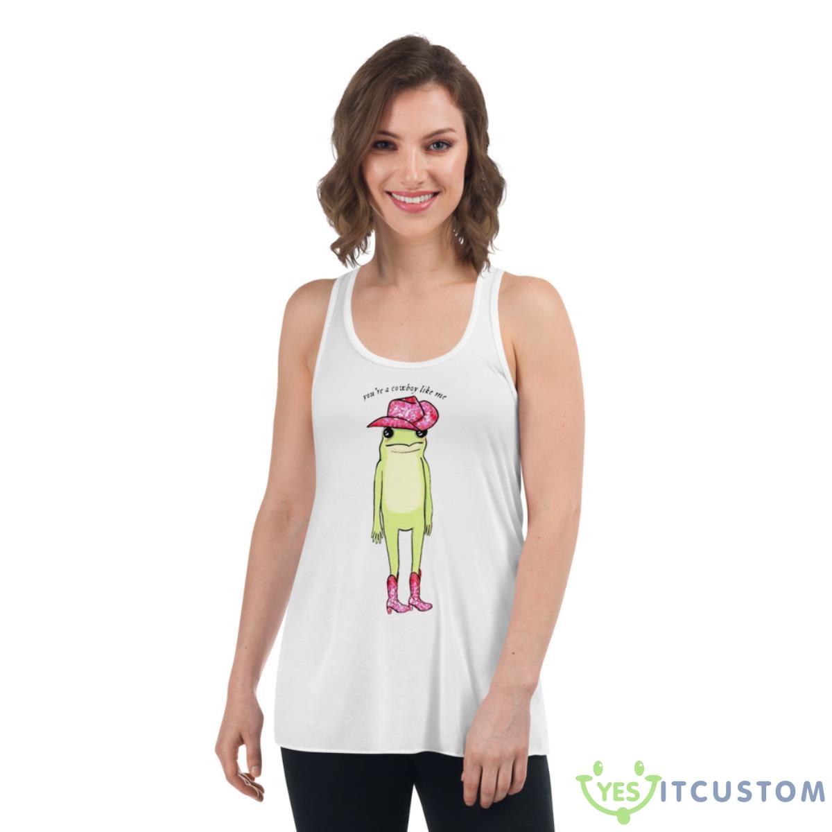 Pepe The Frog You’re Cowboy Like Me Shirt 4 Pepe The Frog You’re Cowboy Like Me Shirt - Women's Flowy Racerback Tank