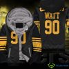 Pittsburgh Steelers Color Rush Limited T J Watt Inspired Style Hoodie Product Photo 1