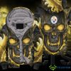 Pittsburgh Steelers Hello Darkness My Old Friend 3d Skull Hoodie Product Photo 1