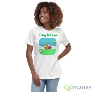 Pixel Art Flappy Bird Game Shirt - Women's Relaxed Short Sleeve Jersey Tee