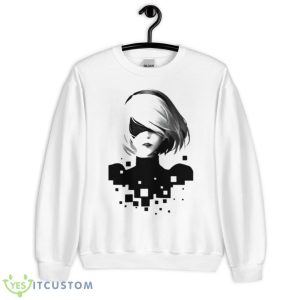 Pixels Nier Automata Shirt - Unisex Heavy Blend Crewneck Sweatshirt