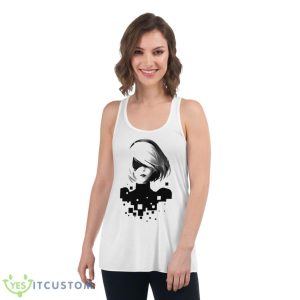 Pixels Nier Automata Shirt - Women's Flowy Racerback Tank
