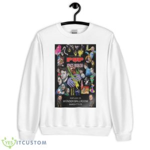 PUP And Joyce Manor With Pool Kids 2023 Tour Poster Shirt - Unisex Heavy Blend Crewneck Sweatshirt