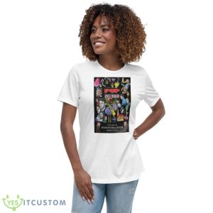 PUP And Joyce Manor With Pool Kids 2023 Tour Poster Shirt - Women's Relaxed Short Sleeve Jersey Tee