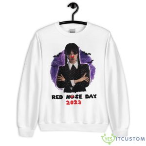 Red Nose Day 2023 Funny Scary Shirt - Unisex Heavy Blend Crewneck Sweatshirt