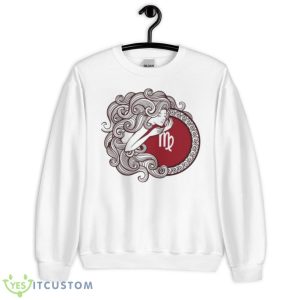 Red Virgo Astrology Maiden Zodiac Shirt - Unisex Heavy Blend Crewneck Sweatshirt