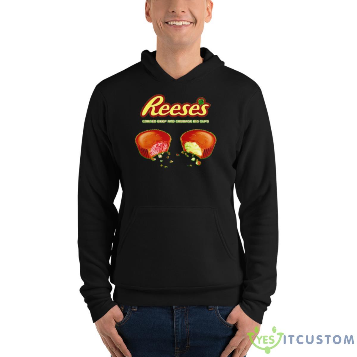 Reeses Corned Beef And Cabbage Big Cups Shirt 4 Reeses Corned Beef And Cabbage Big Cups Shirt - Unisex Fleece Pullover Hoodie