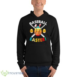 Retro Easter Bunny Baseball Love Easter Eggs Sport Lover Shirt 9 Retro Easter Bunny Baseball Love Easter Eggs Sport Lover Shirt - Unisex Fleece Pullover Hoodie