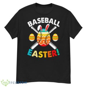 Retro Easter Bunny Baseball Love Easter Eggs Sport Lover Shirt - G500 Men’s Classic T-Shirt