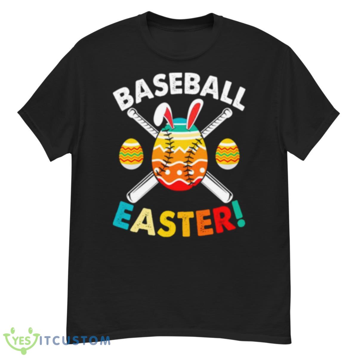 Retro Easter Bunny Baseball Love Easter Eggs Sport Lover Shirt 12 Retro Easter Bunny Baseball Love Easter Eggs Sport Lover Shirt - G500 Men’s Classic T-Shirt