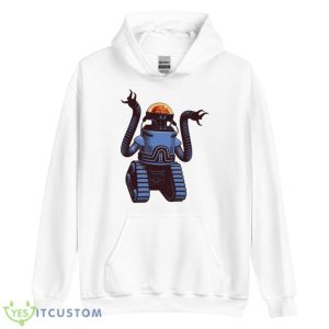 Robobrain From Fallout Game Shirt - Unisex Heavy Blend Hooded Sweatshirt