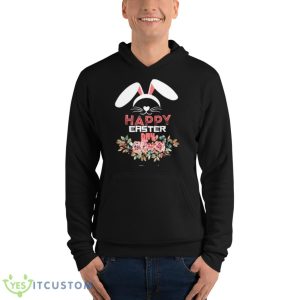 Roses Happy Easter Day With Flowers Shirt - Unisex Fleece Pullover Hoodie