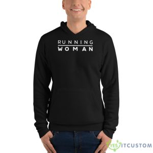 Running Woman Shirt - Unisex Fleece Pullover Hoodie