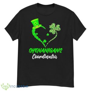 Shenanigans Coordinator Green Heart Shamrock St Patricks Day Shirt - G500 Men’s Classic T-Shirt