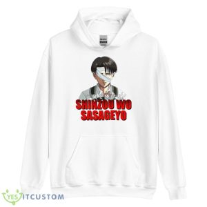 Shinzou Wo Sasageyo Levi Ackerman Shirt 7 Shinzou Wo Sasageyo Levi Ackerman Shirt - Unisex Heavy Blend Hooded Sweatshirt
