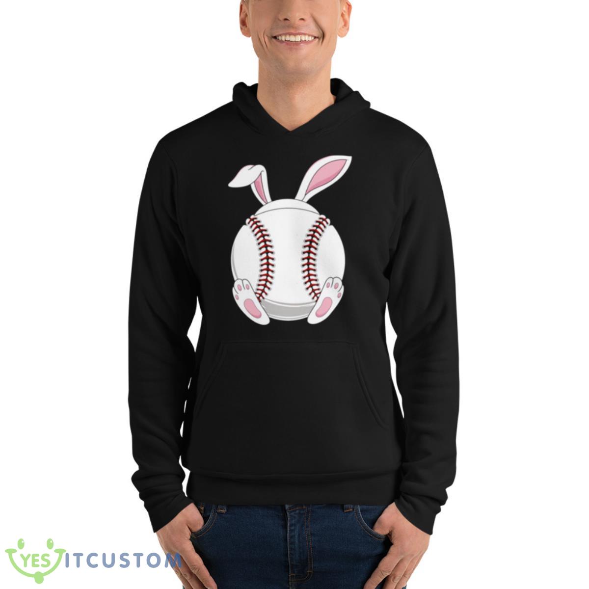Simple Design Easter Baseball Cute Bunny Happy Easter Ball Shirt 4 Simple Design Easter Baseball Cute Bunny Happy Easter Ball Shirt - Unisex Fleece Pullover Hoodie